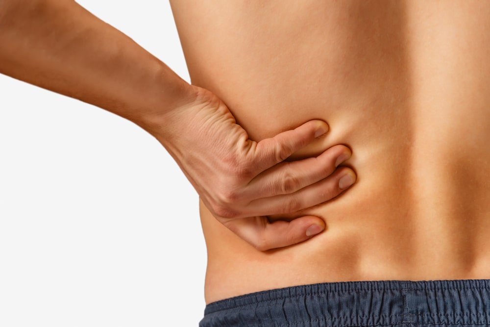 Score of flank pain and dysuria at different time points.